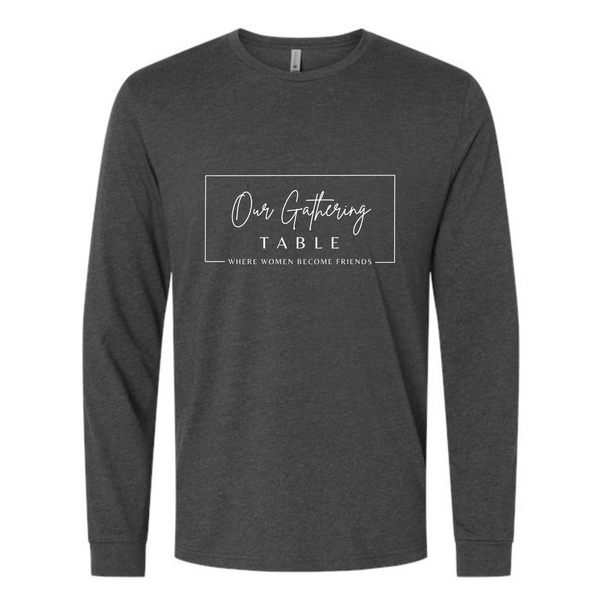 (Pre-Order) Charcoal Our Gathering Table Long Sleeve Shirt