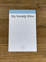 Weekly Wins Notepad