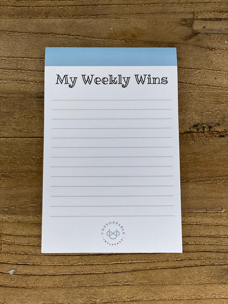 Weekly Wins Notepad